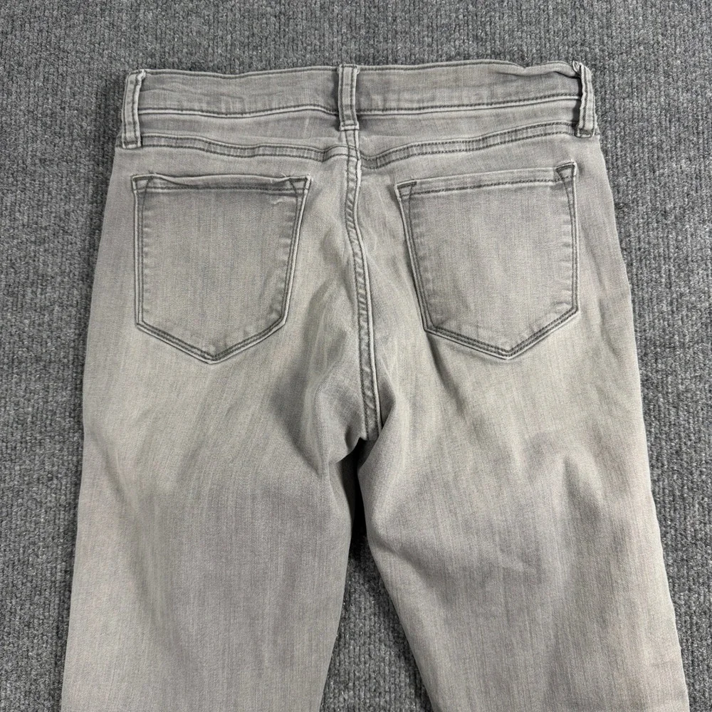Banana Republic Sculpt Skinny Jeans Womens 26/2 LightGray Denim Pants Distressed